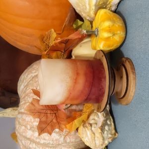 Hand carved candle holder